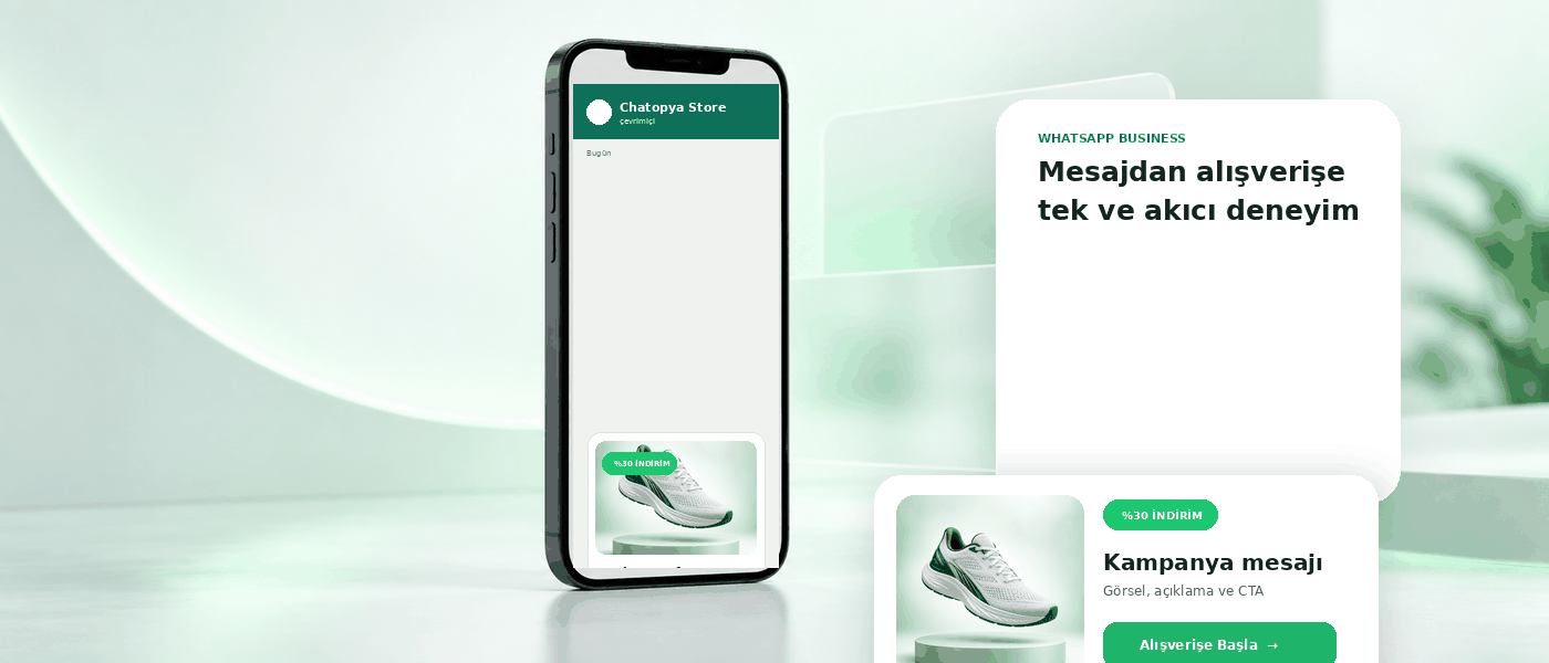 Chatopya WhatsApp şablon mesajı gönderim akışının canlı gösterimi